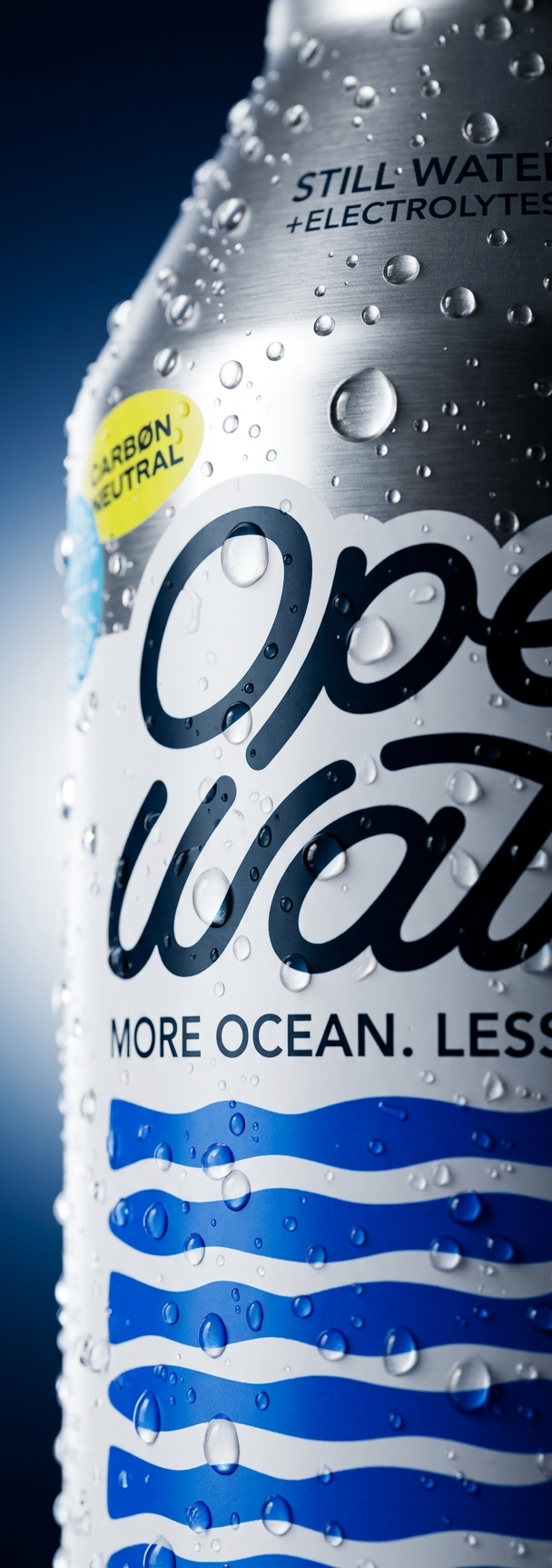 Open Water can macro condensation detail