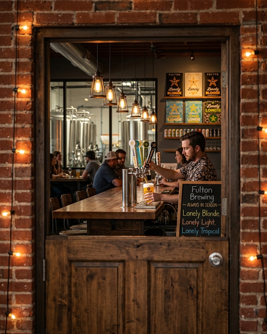 Summer BBQ with Fulton Brewing cans