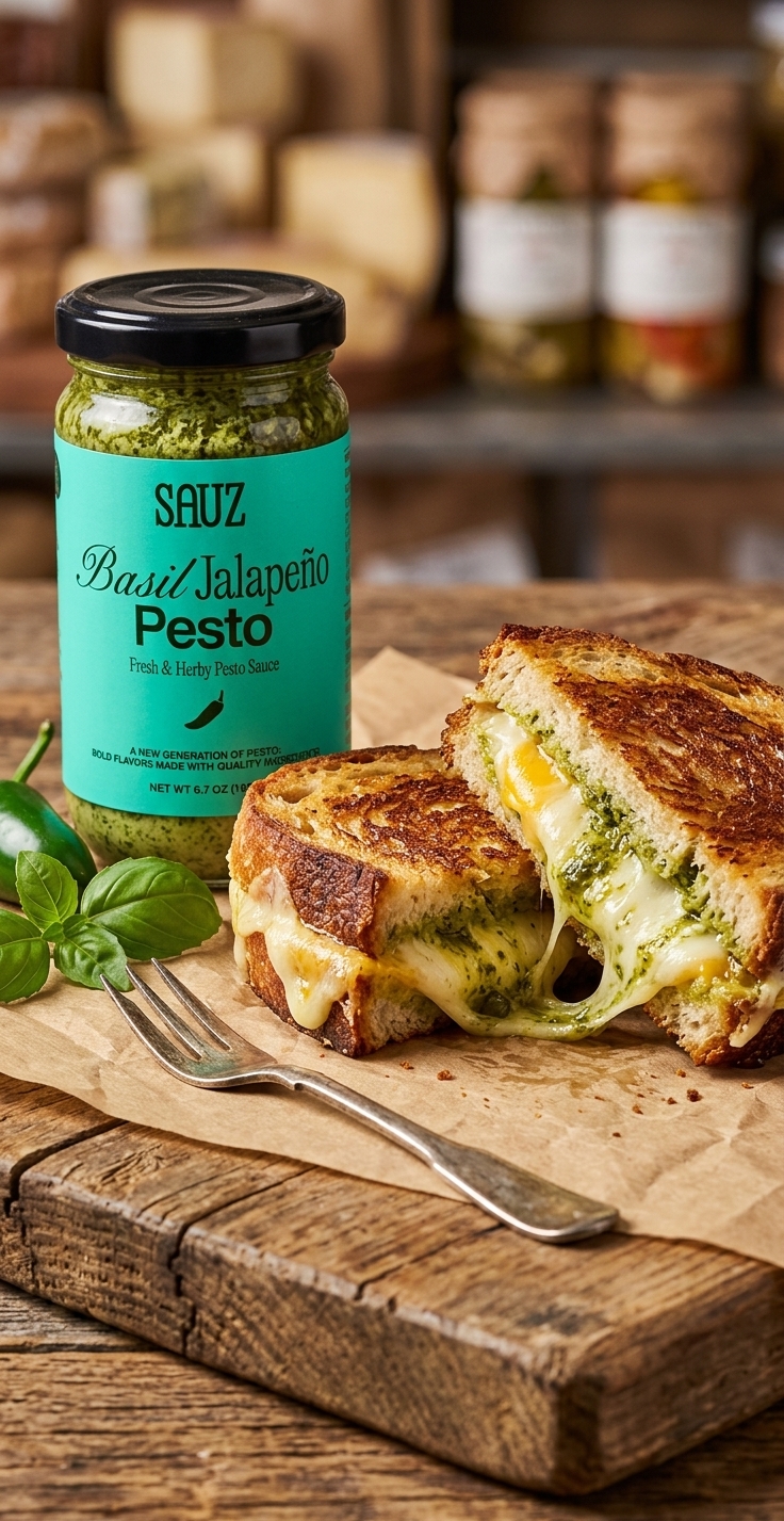 Sauz with gourmet grilled cheese