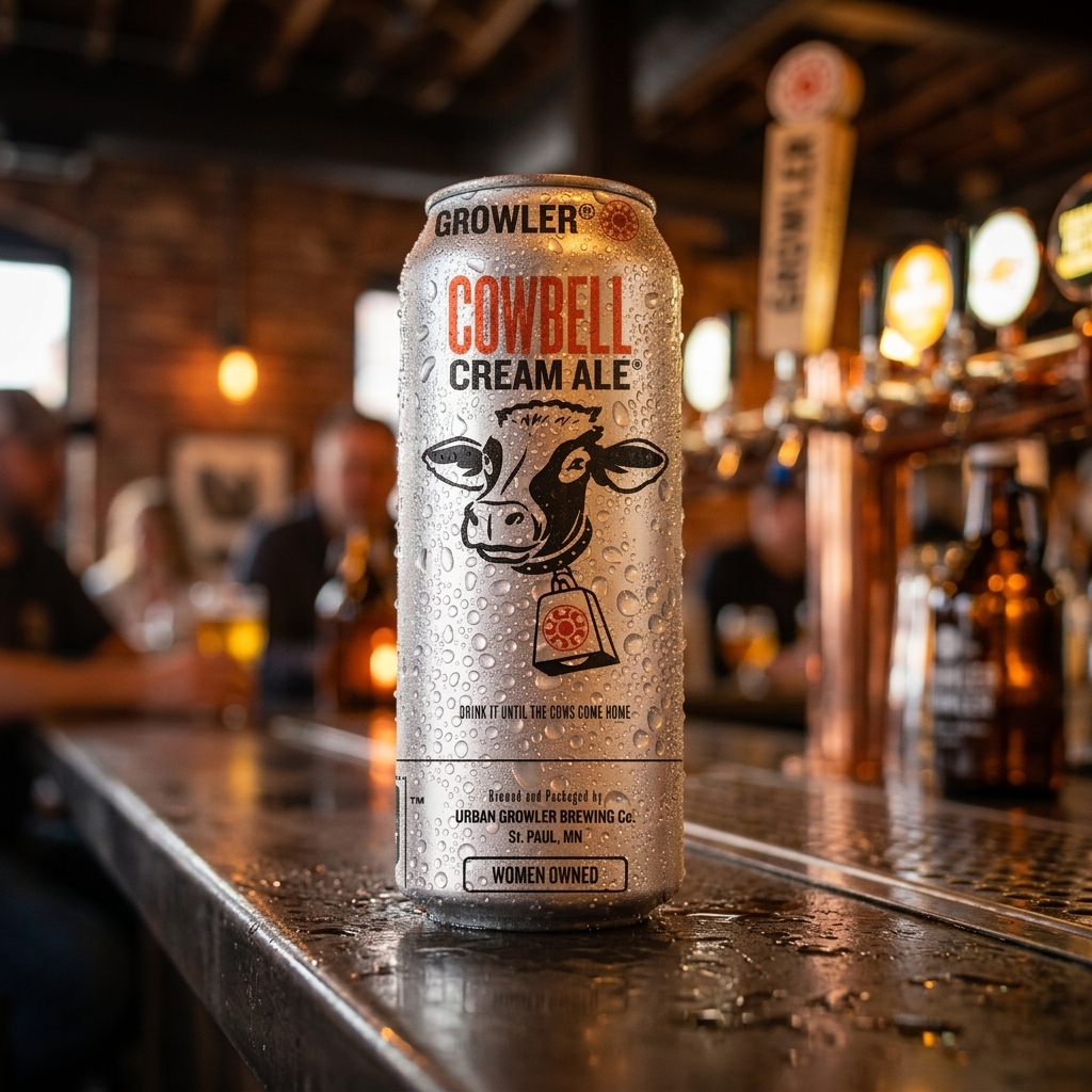 Cowbell Cream Ale can detail