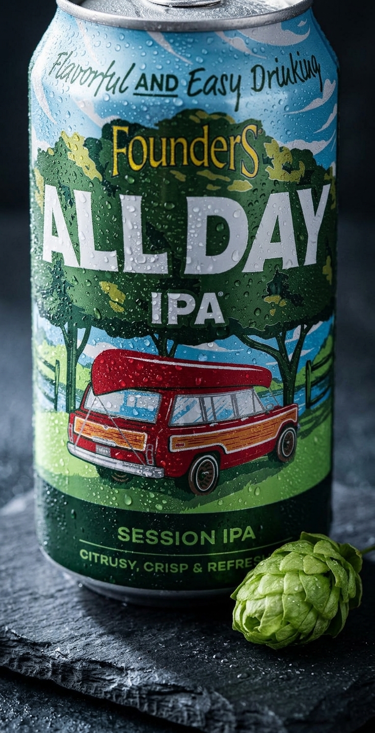All Day IPA can condensation detail