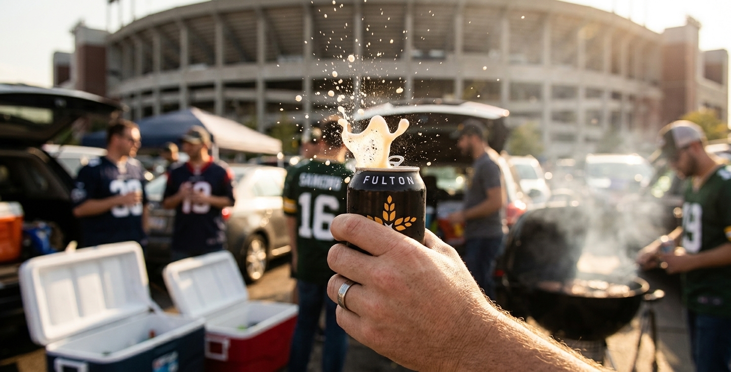 Minneapolis rooftop with Fulton Brewing